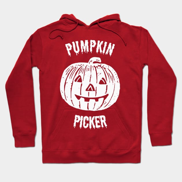 Adorable Pumpkin Picker Kids' Halloween Tee Hoodie by thejamestaylor